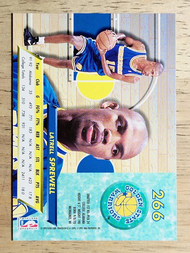 1992-93 Ultra #266 Latrell Sprewell RC
