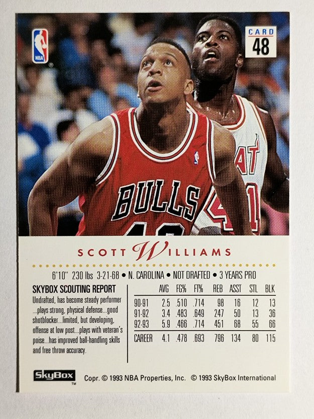 1993-94 SkyBox Premium #48 Scott Williams