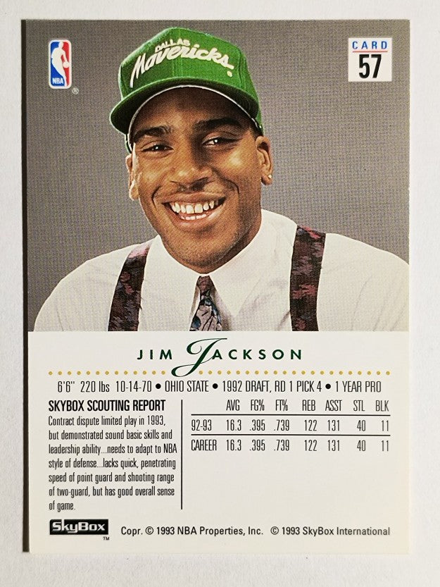 1993-94 SkyBox Premium #57 Jim Jackson