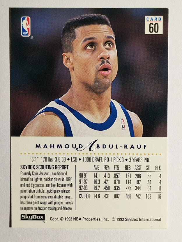 1993-94 SkyBox Premium #60 Mahmoud Abdul-Rauf