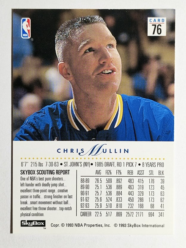 1993-94 SkyBox Premium #76 Chris Mullin