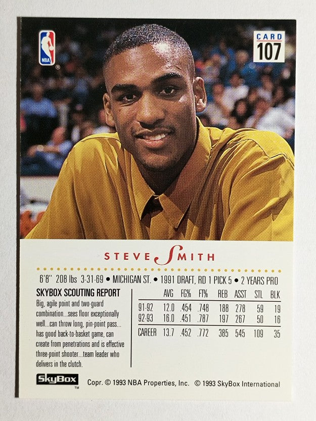 1993-94 SkyBox Premium #107 Steve Smith