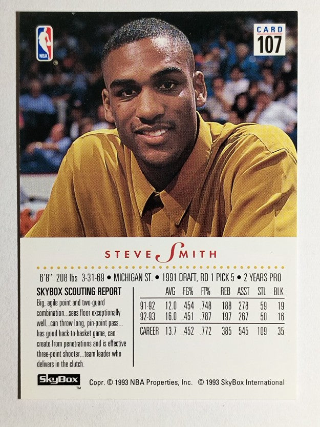 1993-94 SkyBox Premium #107 Steve Smith