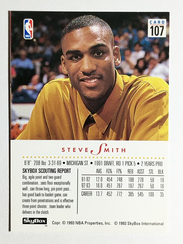 1993-94 SkyBox Premium #107 Steve Smith