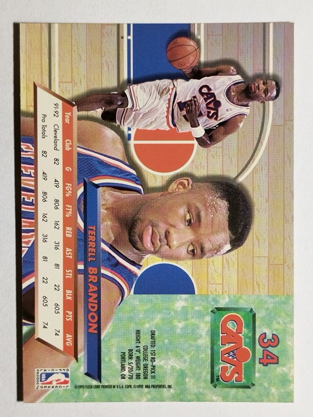 1992-93 Ultra #34 Terrell Brandon