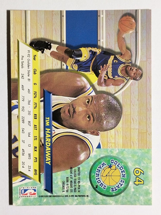 1992-93 Ultra #64 Tim Hardaway
