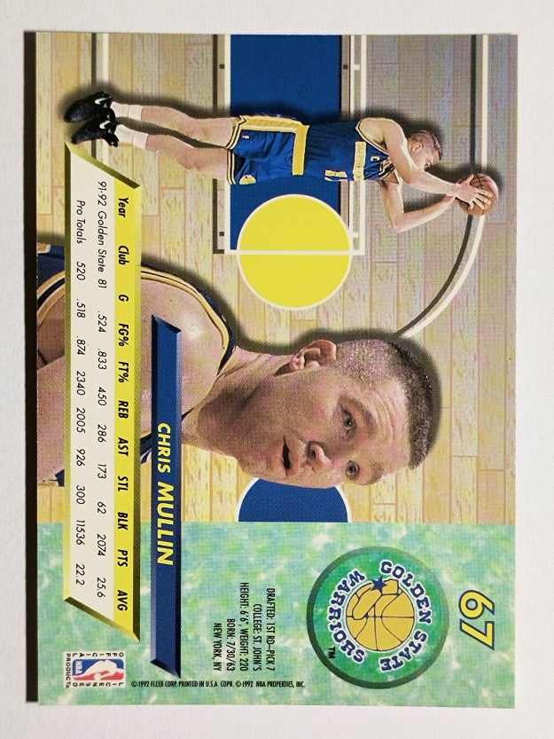 1992-93 Ultra #67 Chris Mullin