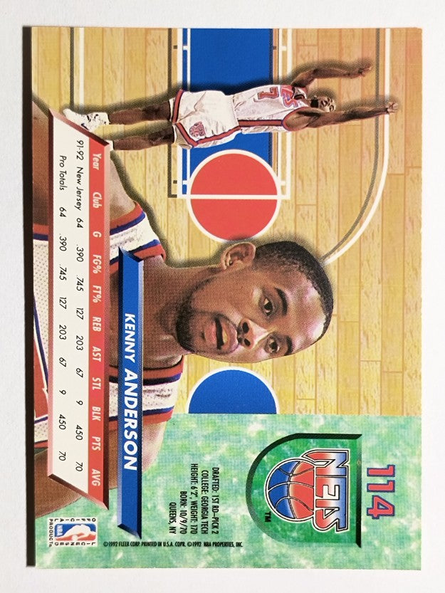 1992-93 Ultra #114 Kenny Anderson
