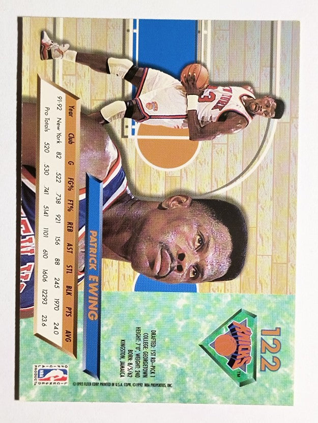 1992-93 Ultra #122 Patrick Ewing