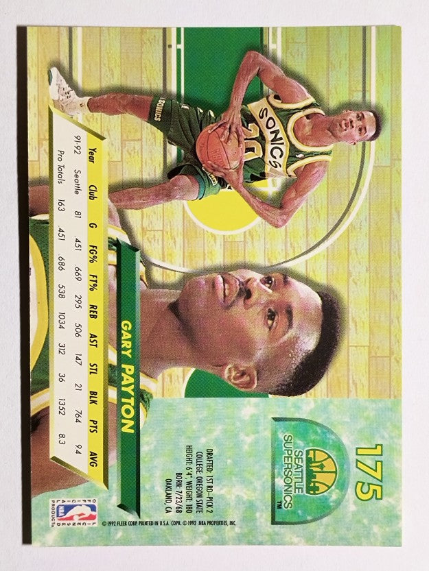1992-93 Ultra #175 Gary Payton