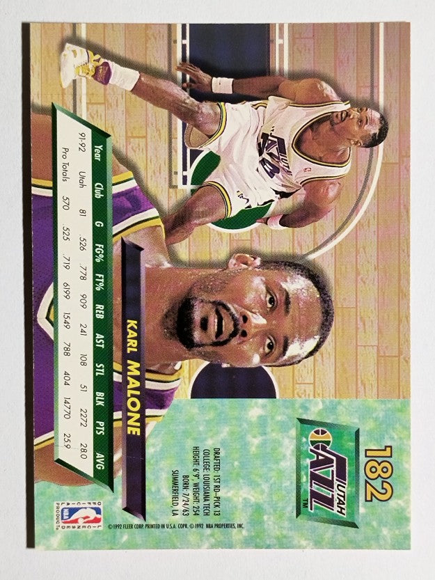 1992-93 Ultra #182 Karl Malone
