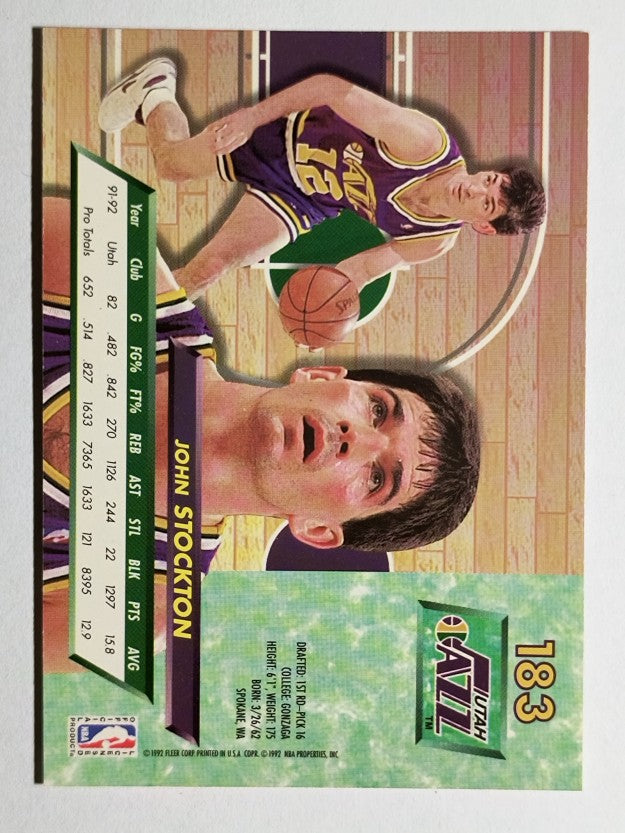 1992-93 Ultra #183 John Stockton
