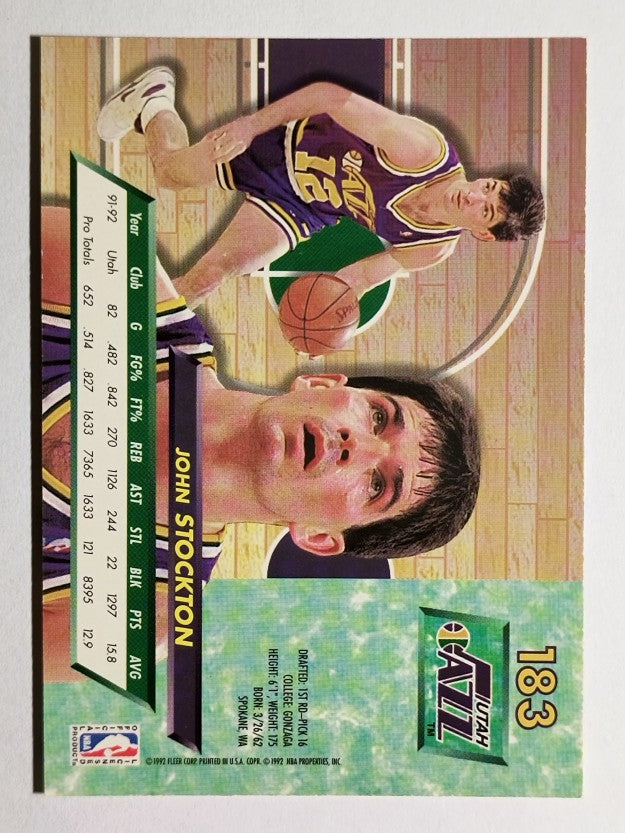 1992-93 Ultra #183 John Stockton