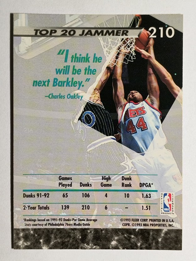 1992-93 Ultra #210 Derrick Coleman JS