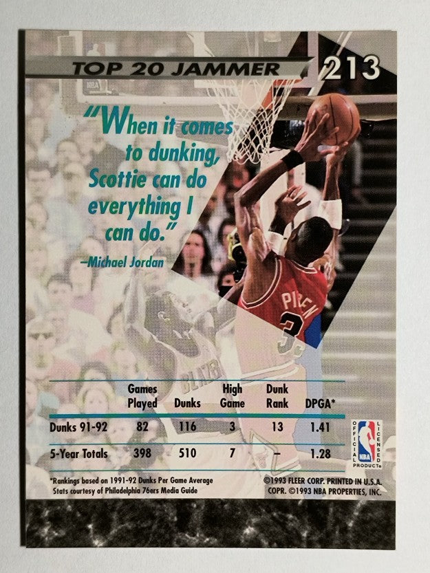 1992-93 Ultra #213 Scottie Pippen JS