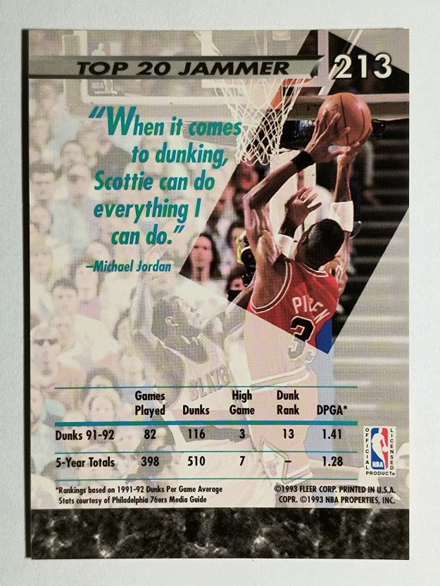 1992-93 Ultra #213 Scottie Pippen JS
