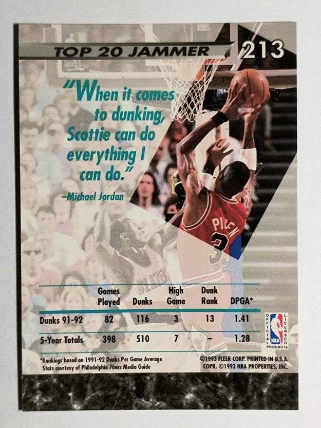 1992-93 Ultra #213 Scottie Pippen JS