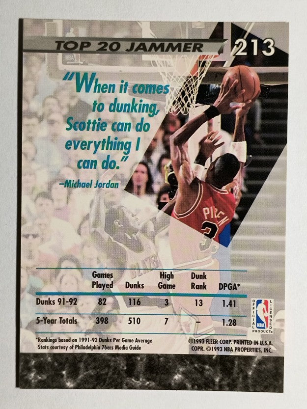 1992-93 Ultra #213 Scottie Pippen JS