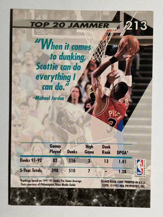 1992-93 Ultra #213 Scottie Pippen JS
