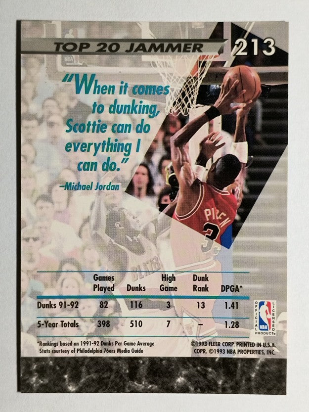 1992-93 Ultra #213 Scottie Pippen JS