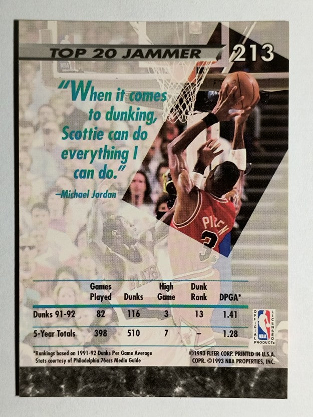 1992-93 Ultra #213 Scottie Pippen JS