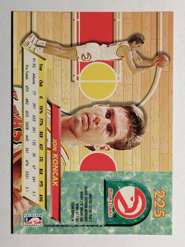 1992-93 Ultra #225 Jon Koncak
