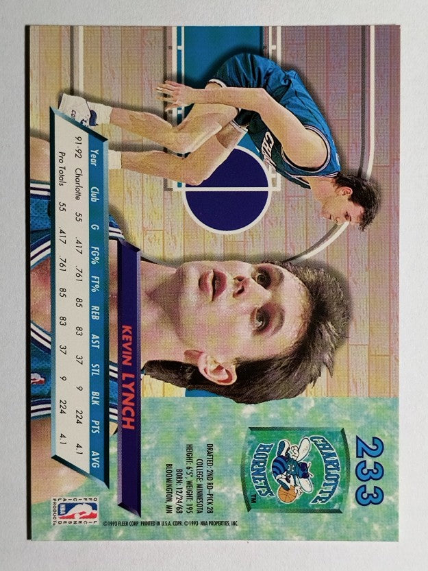 1992-93 Ultra #233 Kevin Lynch