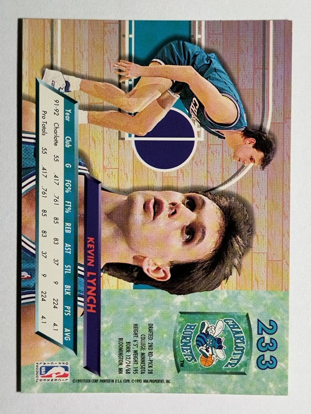 1992-93 Ultra #233 Kevin Lynch
