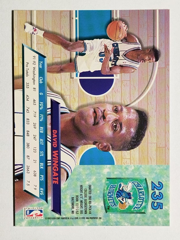 1992-93 Ultra #235 David Wingate