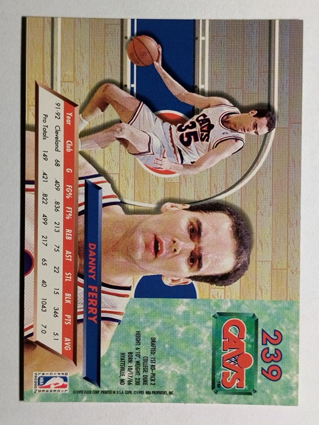1992-93 Ultra #239 Danny Ferry