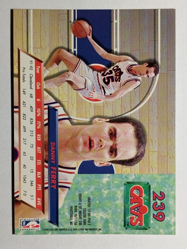 1992-93 Ultra #239 Danny Ferry