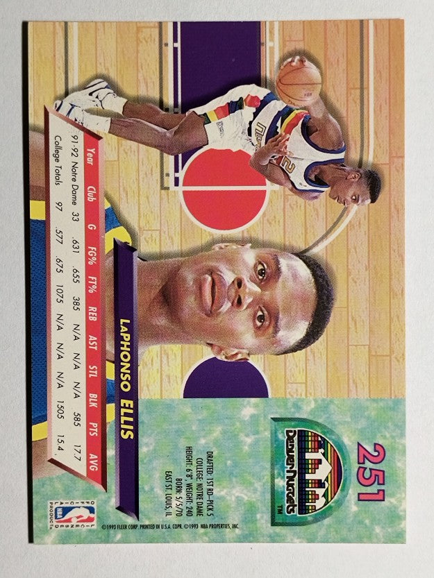 1992-93 Ultra #251 LaPhonso Ellis RC