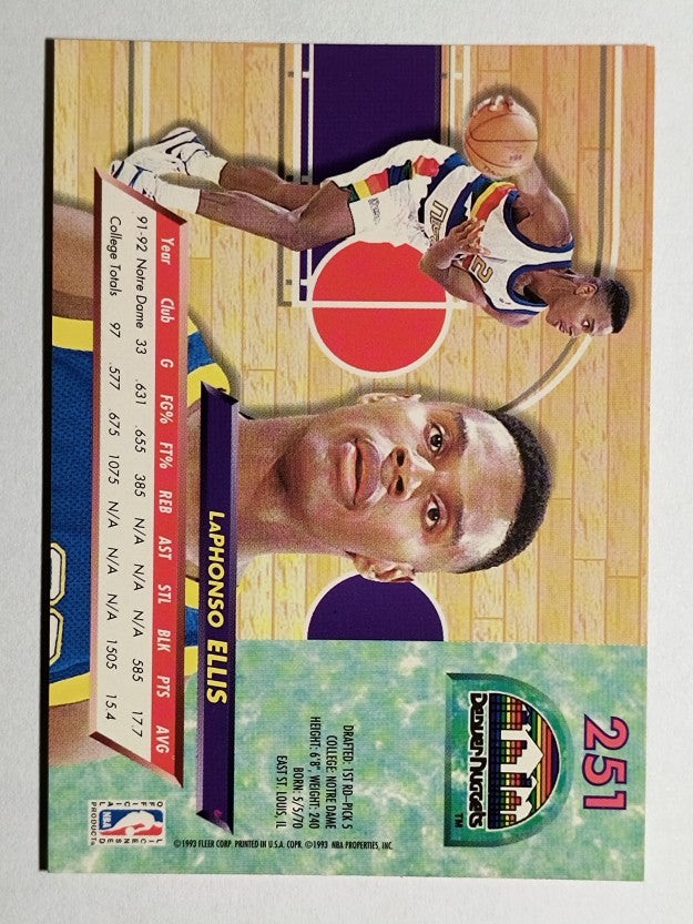 1992-93 Ultra #251 LaPhonso Ellis RC