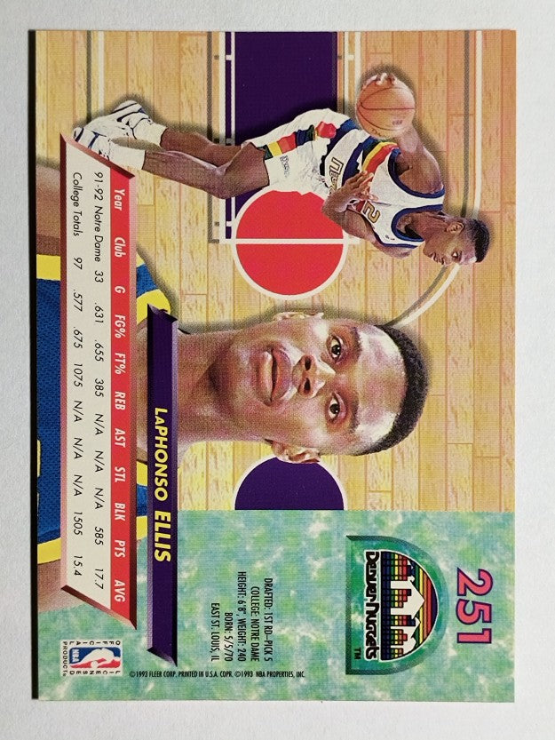 1992-93 Ultra #251 LaPhonso Ellis RC