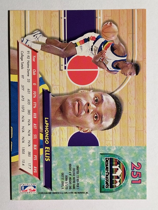 1992-93 Ultra #251 LaPhonso Ellis RC