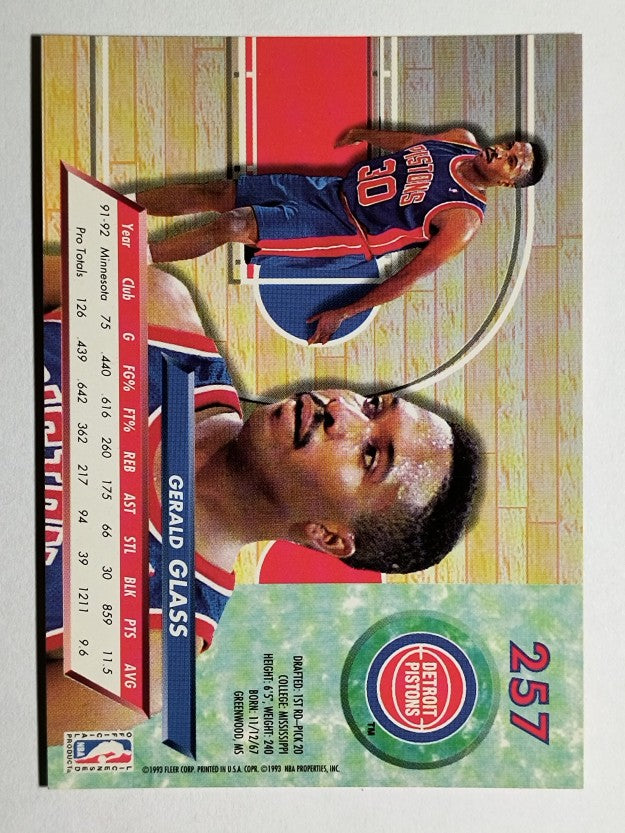 1992-93 Ultra #257 Gerald Glass