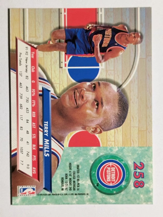 1992-93 Ultra #258 Terry Mills