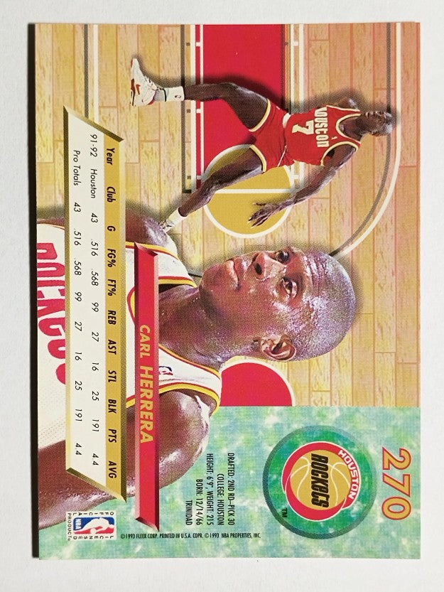 1992-93 Ultra #270 Carl Herrera