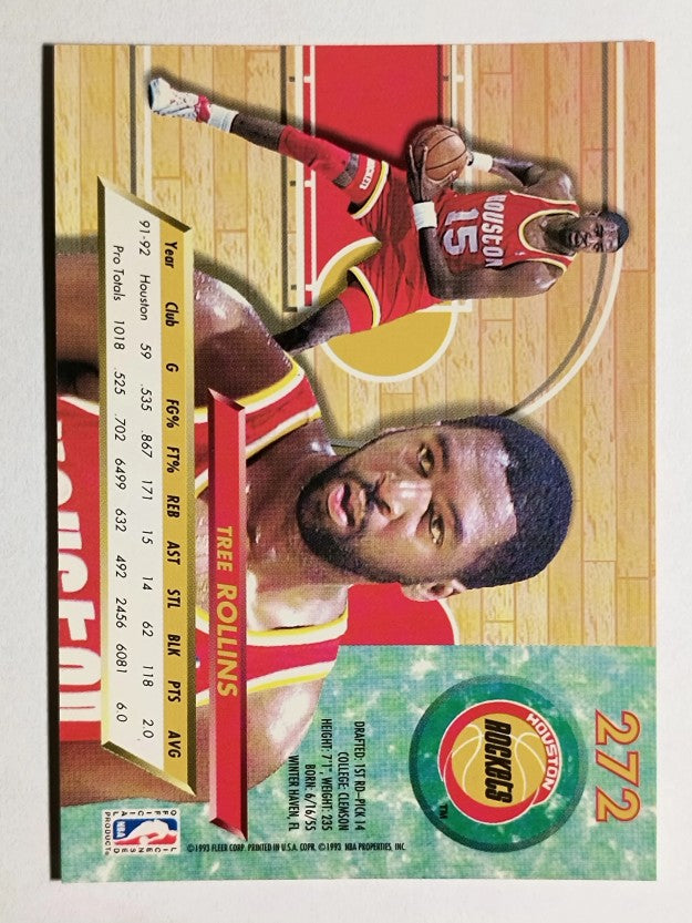 1992-93 Ultra #272 Tree Rollins