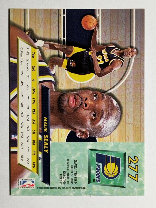 1992-93 Ultra #277 Malik Sealy RC