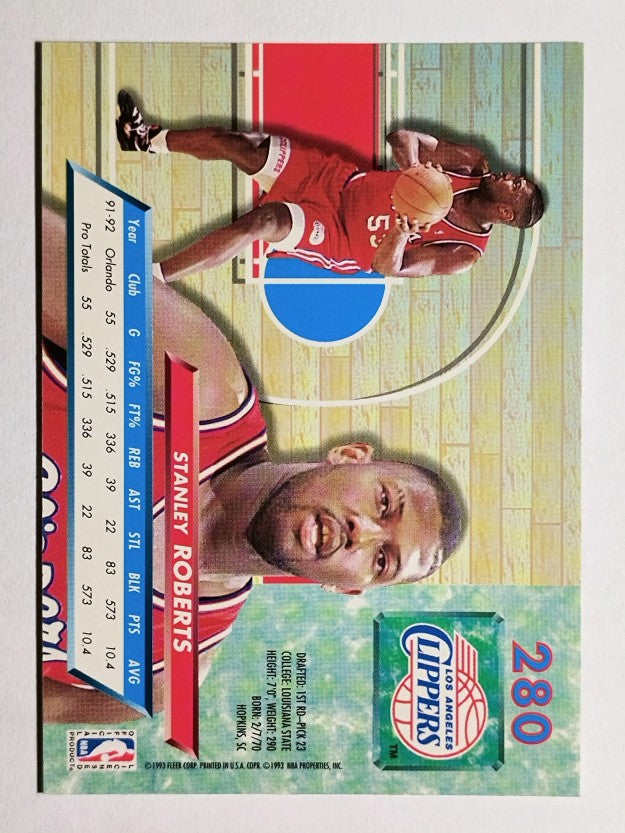 1992-93 Ultra #280 Stanley Roberts