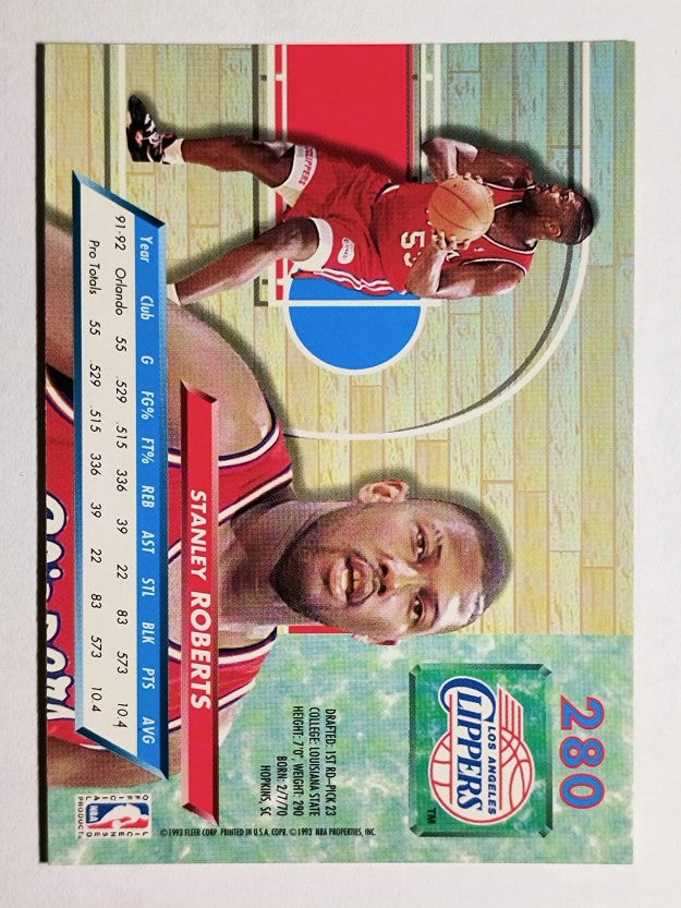 1992-93 Ultra #280 Stanley Roberts