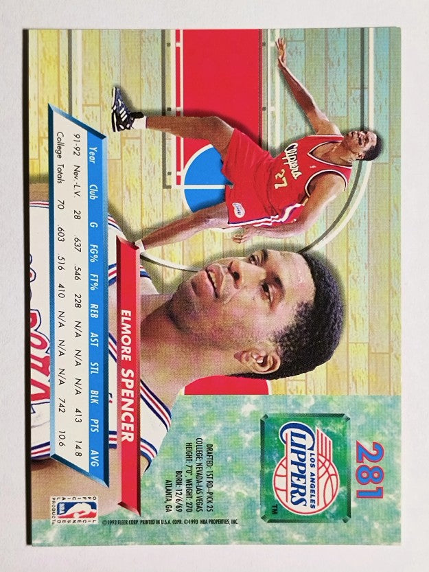 1992-93 Ultra #281 Elmore Spencer RC