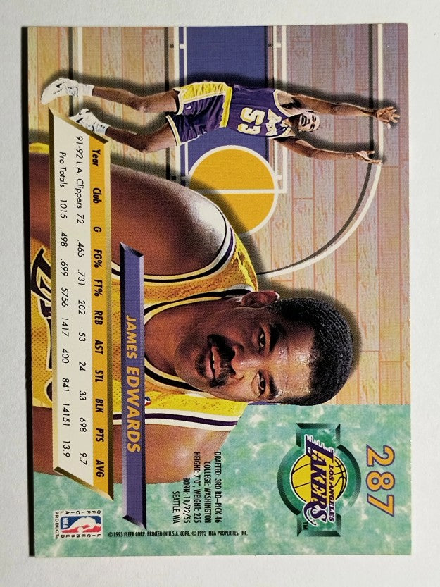 1992-93 Ultra #287 James Edwards