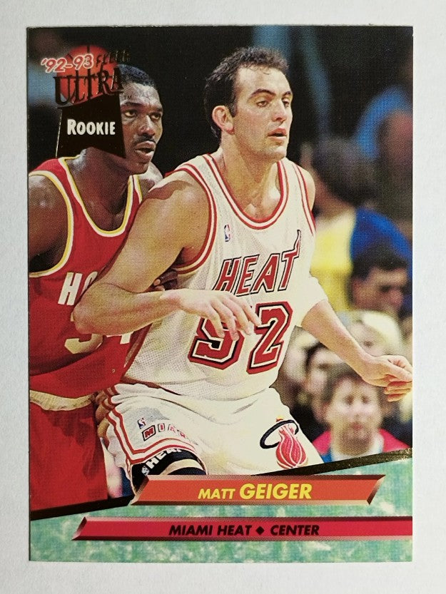 1992-93 Ultra #291 Matt Geiger RC