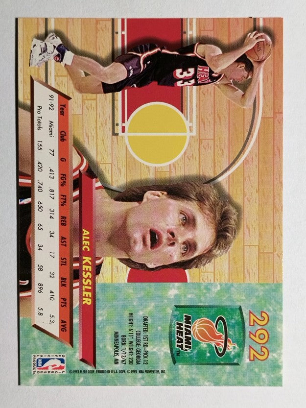 1992-93 Ultra #292 Alec Kessler