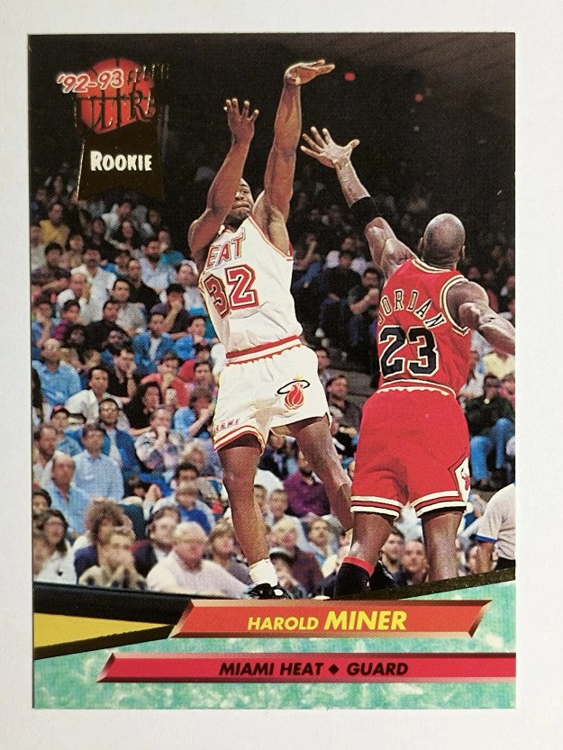 1992-93 Ultra #293 Harold Miner RC/with Michael Jordan