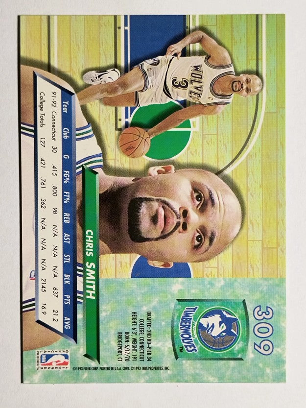1992-93 Ultra #309 Chris Smith RC