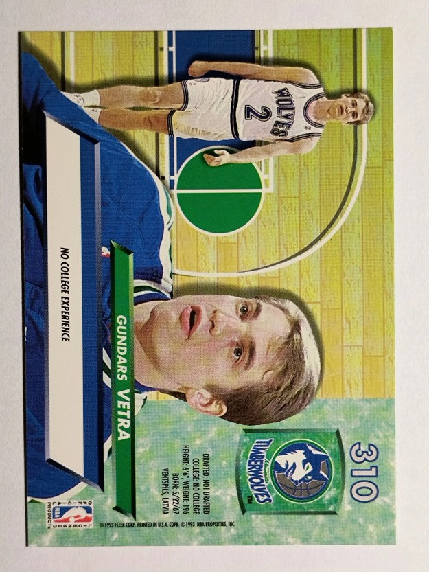 1992-93 Ultra #310 Gundars Vetra RC