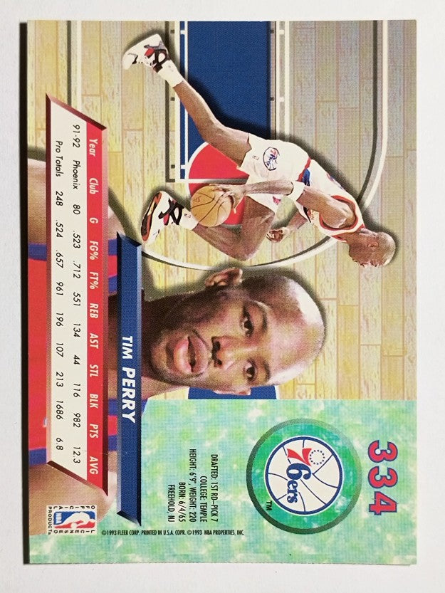 1992-93 Ultra #334 Tim Perry